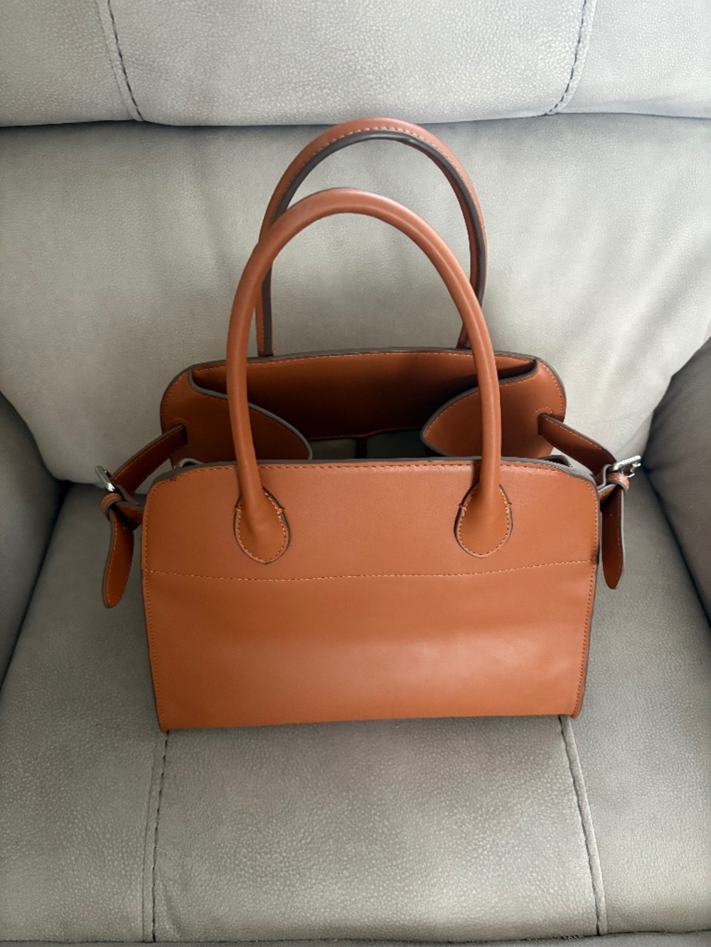 Vegan leather tote